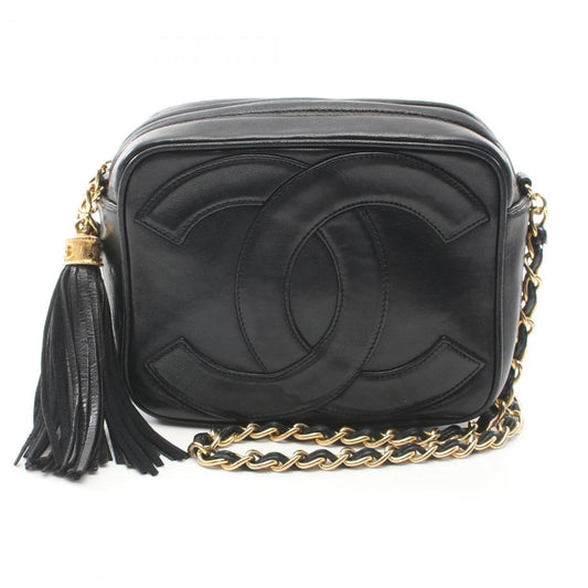 Chanel Black Leather Shoulder Bag ()