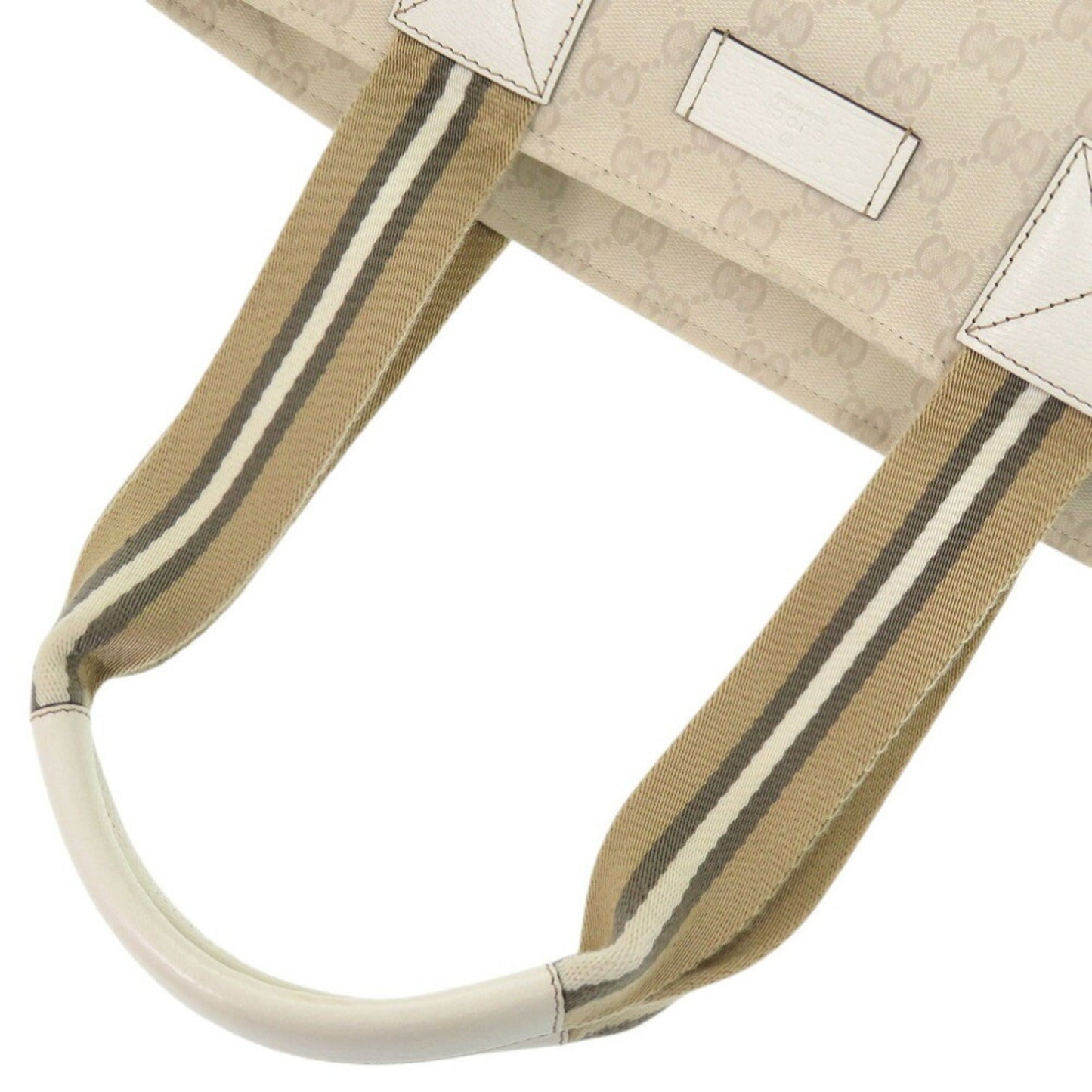 Gucci Ivory Gg Canvas Tote Bag ()