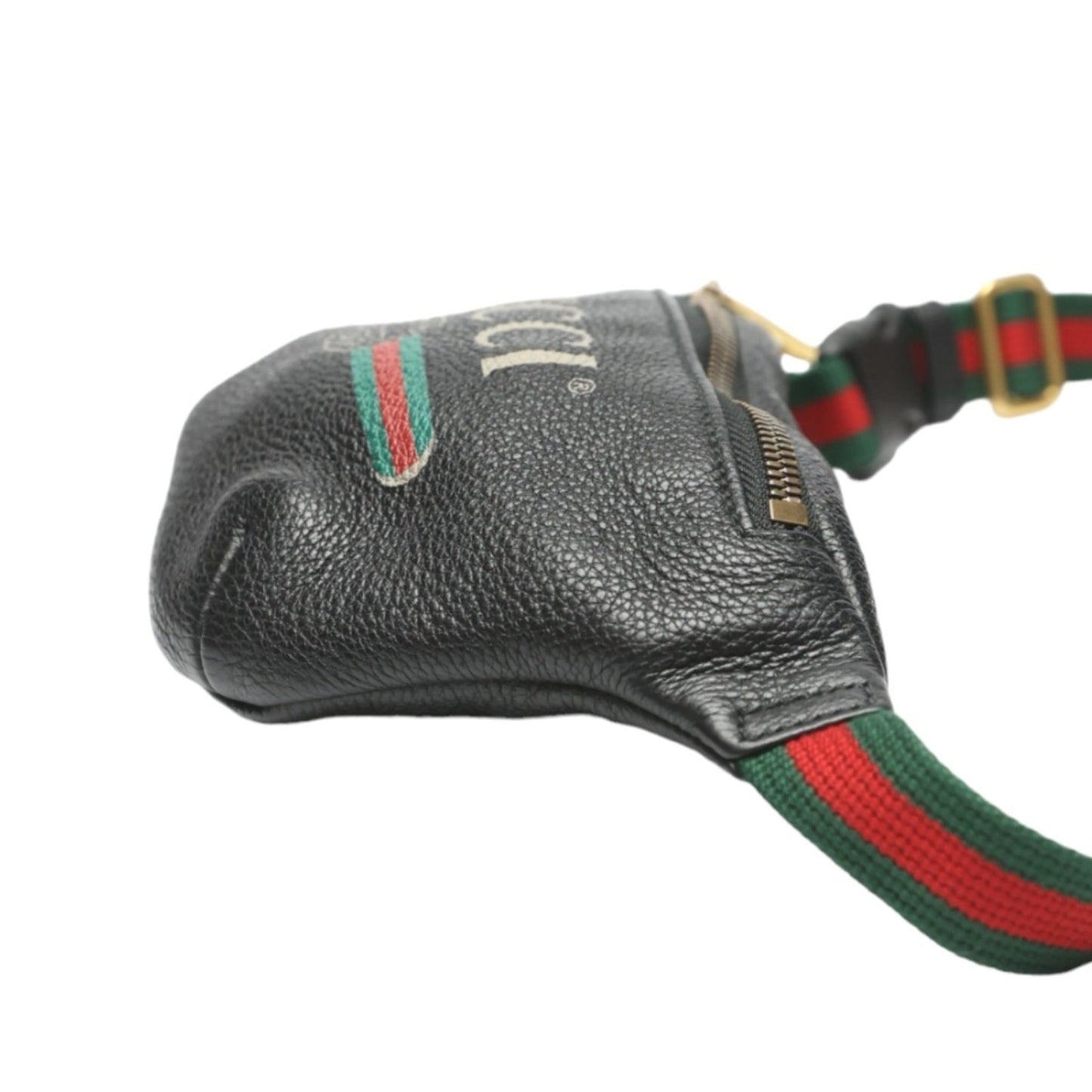 Gucci Black Leather Fanny Pack Pouch ()