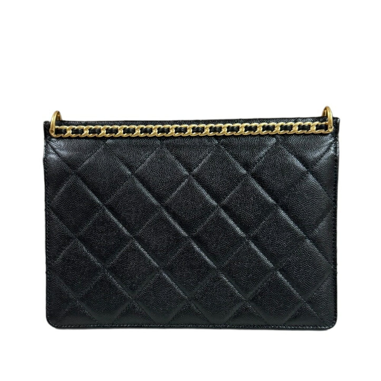 Chanel Black Caviar Leather Shoulder Bag ()