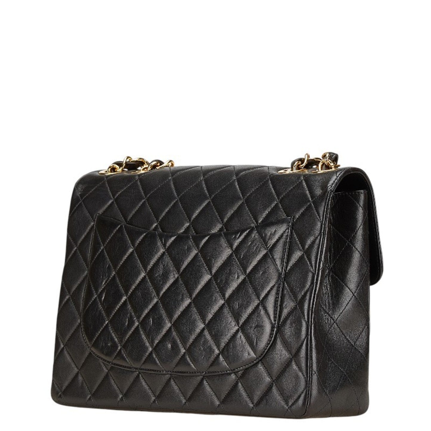 Chanel Black Leather Handbag Shoulder Bag ()