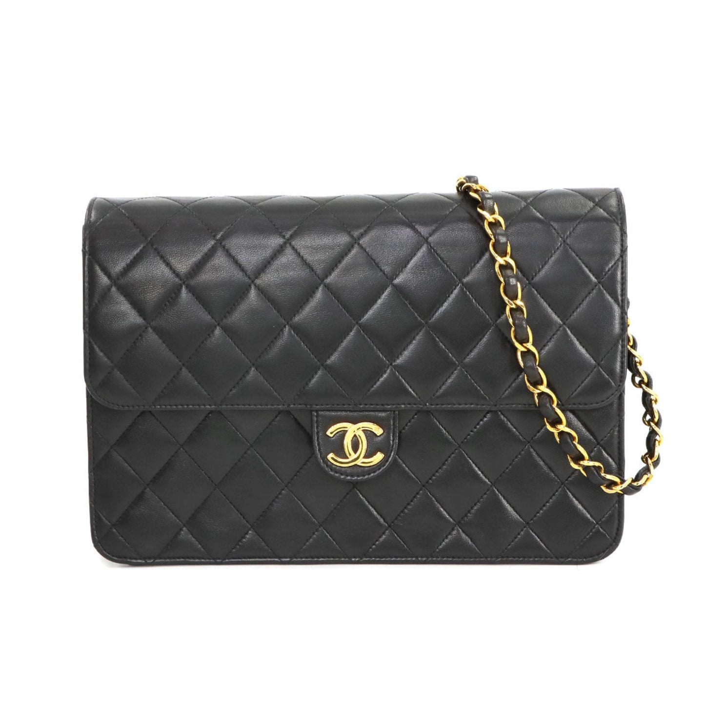 Chanel Black Leather Shoulder Bag ()