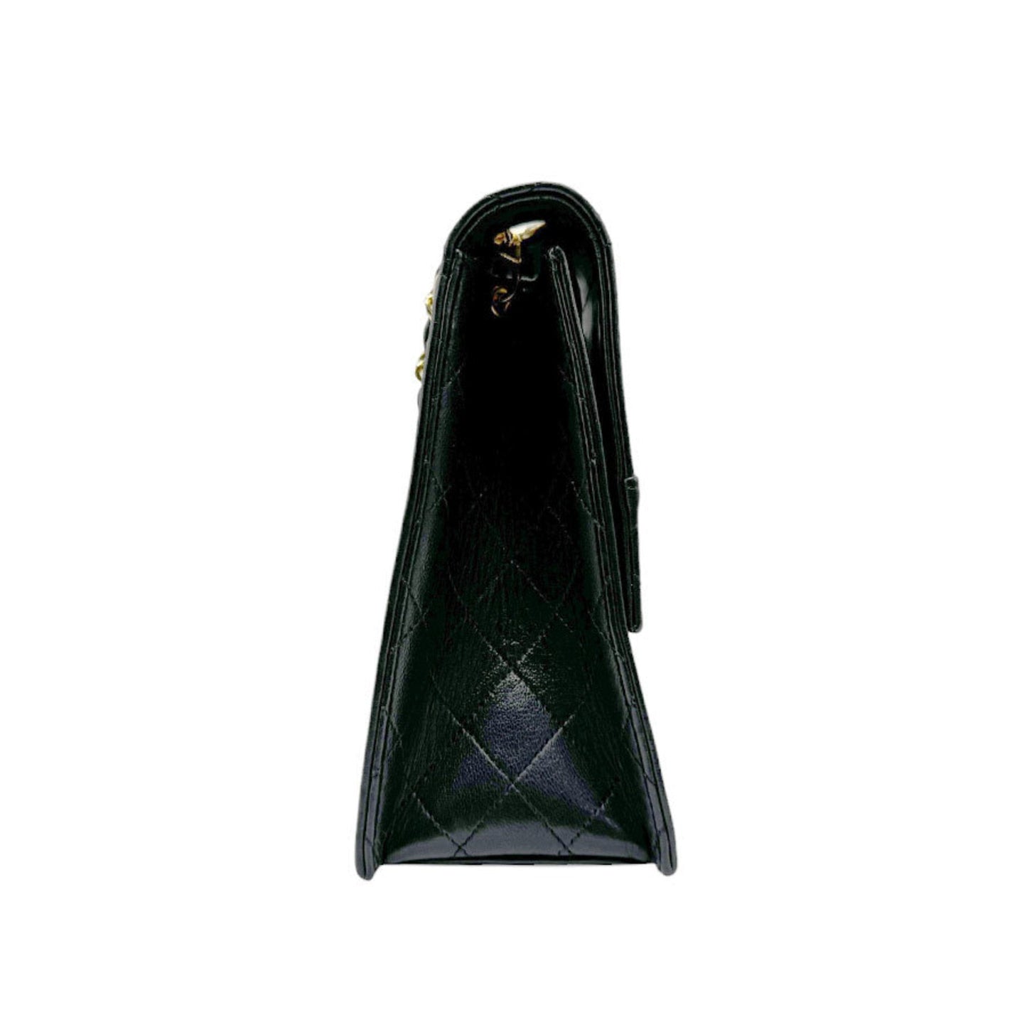 Chanel Black Leather Shoulder Bag ()