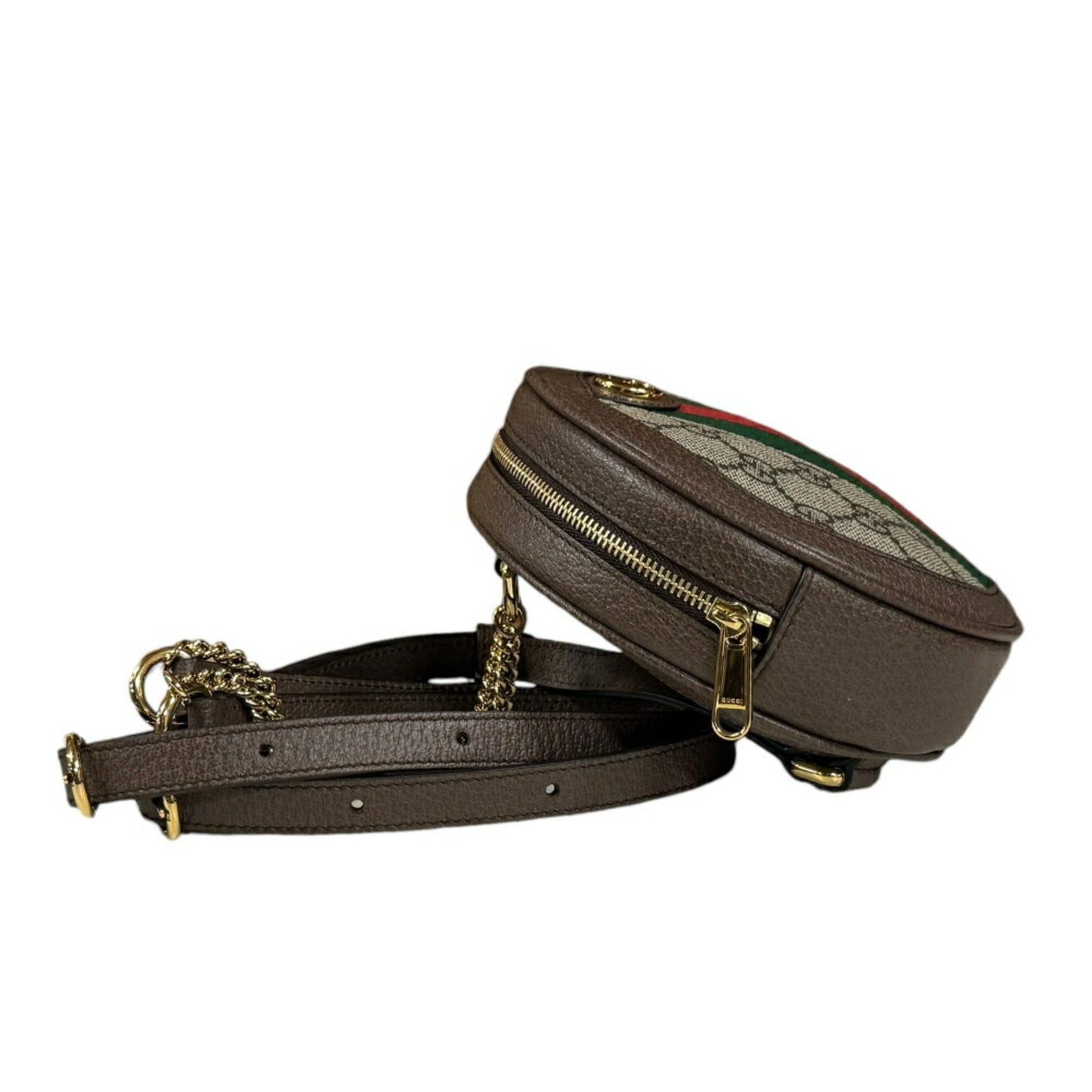 Gucci Beige Brown Gg Supreme Leather Backpack ()