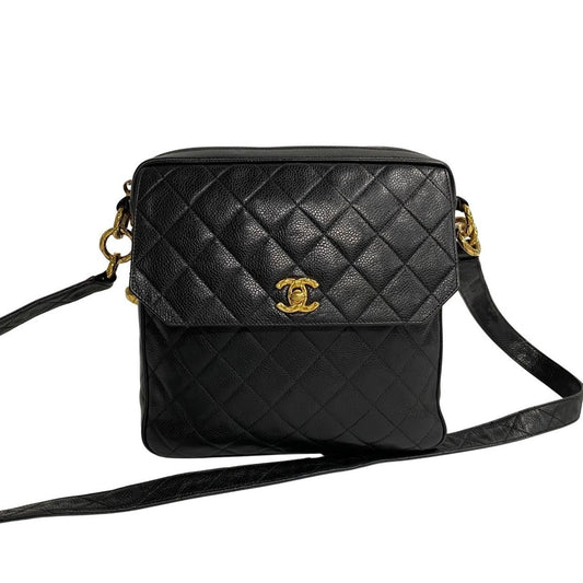 Chanel Black Leather Shoulder Bag ()
