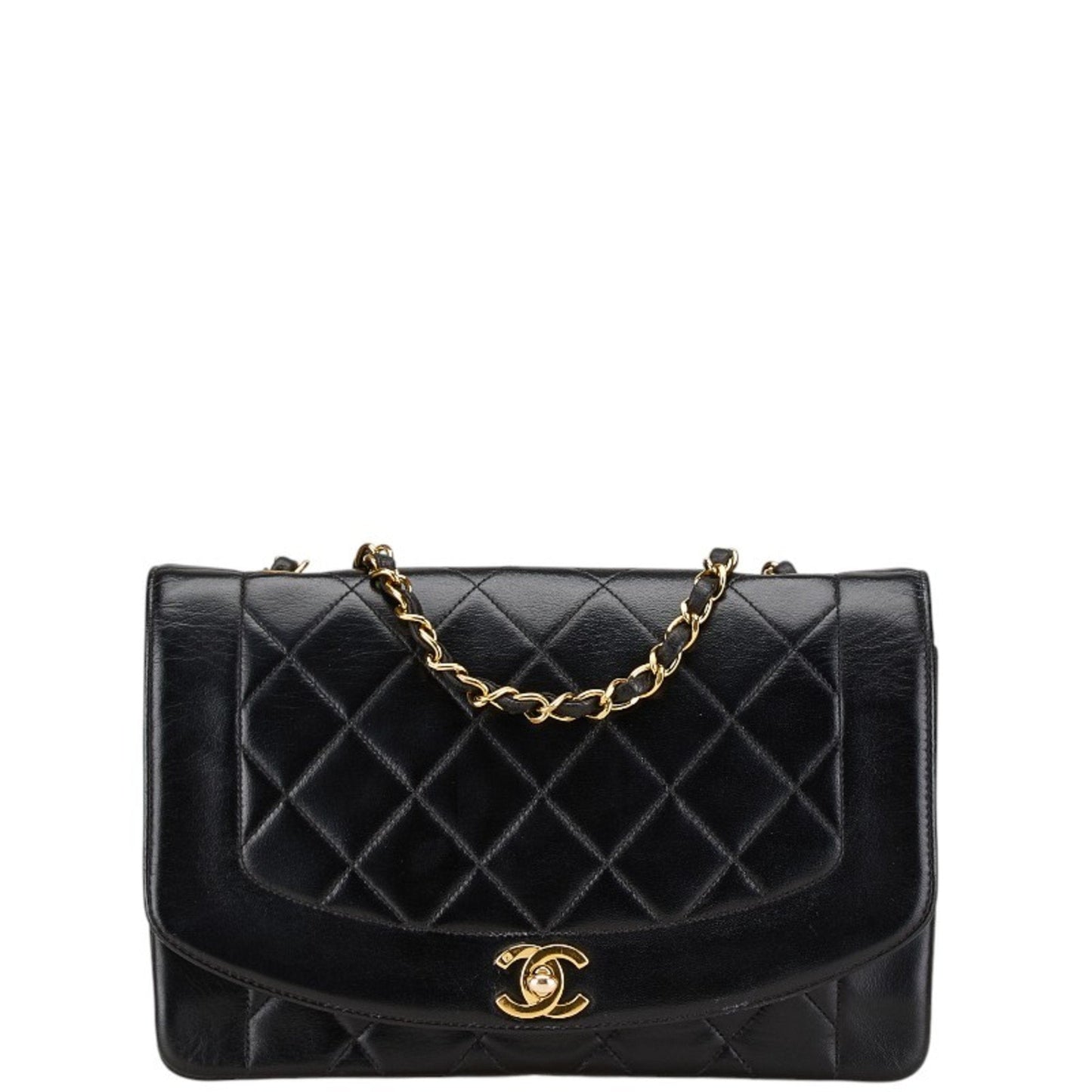 Chanel Black Leather Shoulder Bag ()