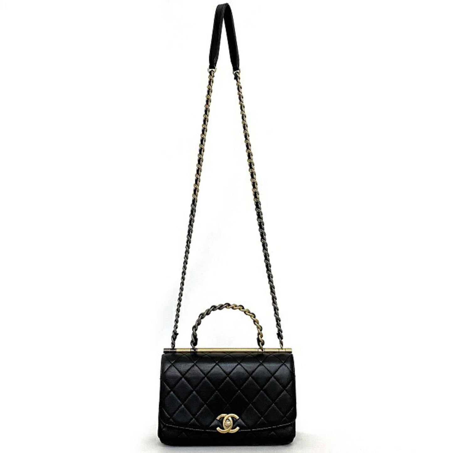 Chanel Black Leather Handbag ()