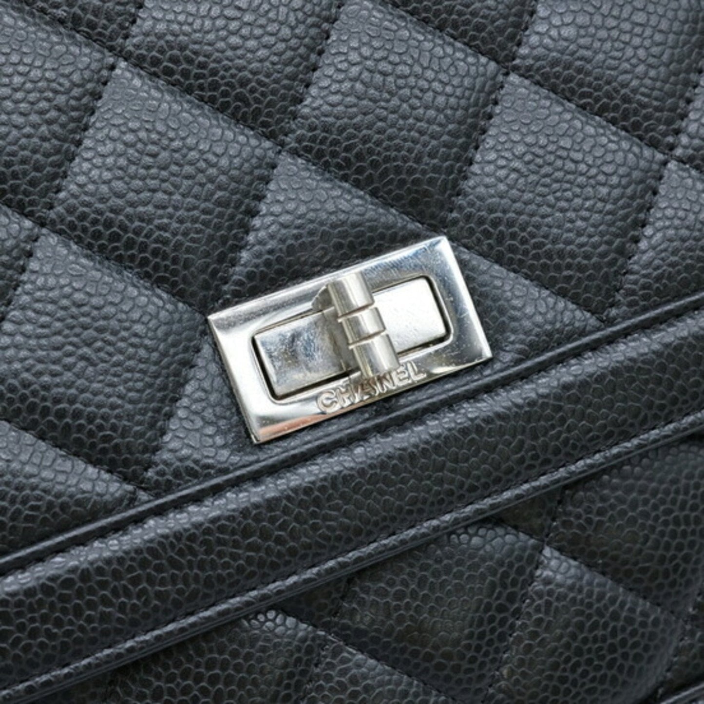 Chanel Black Caviar Leather Shoulder Bag ()