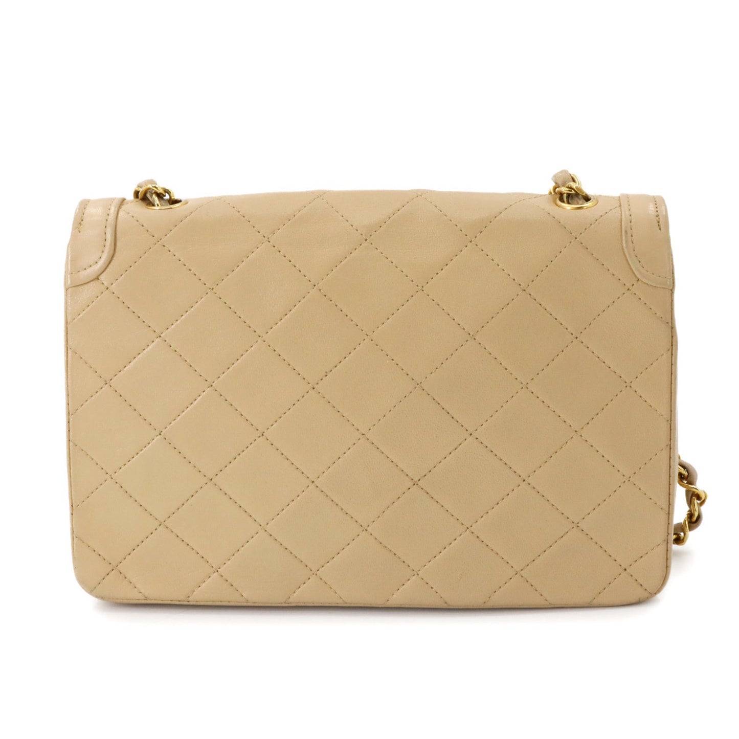 Chanel Beige Leather Shoulder Bag ()