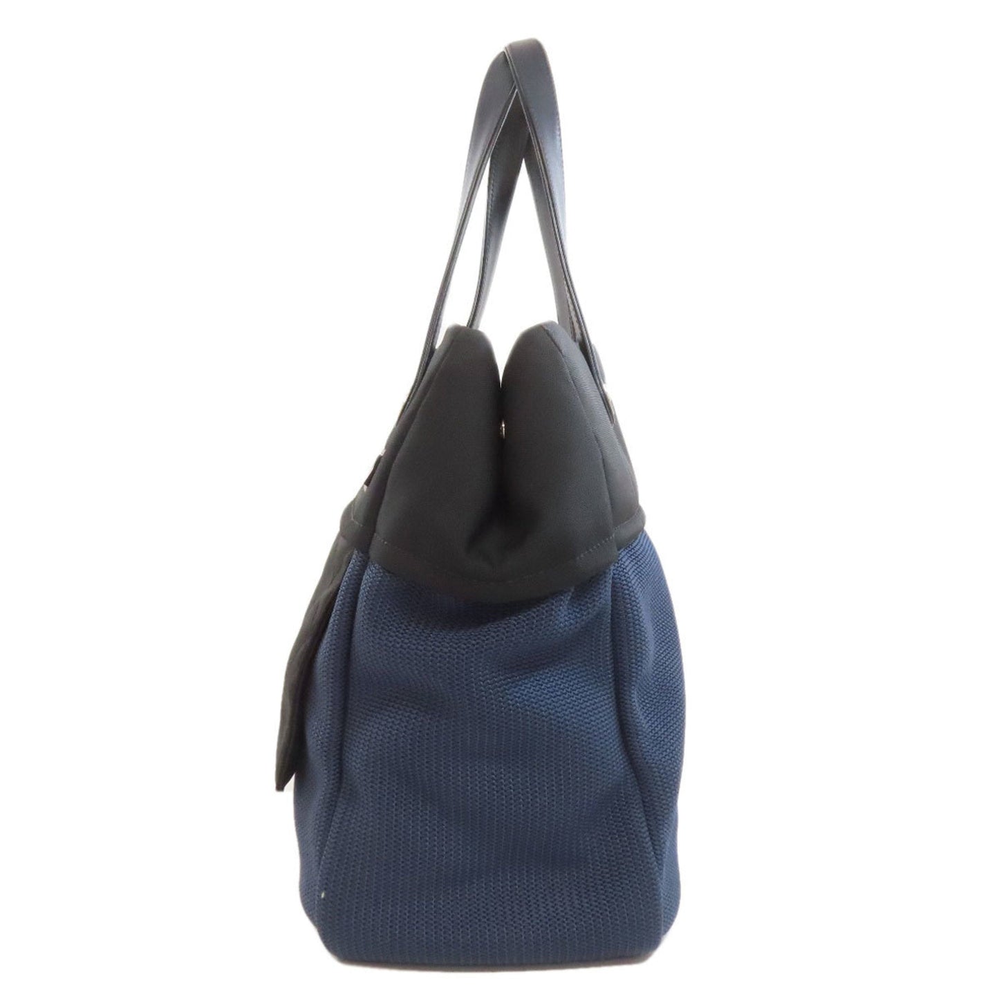 Chanel Black Navy Nylon Tote Bag ()