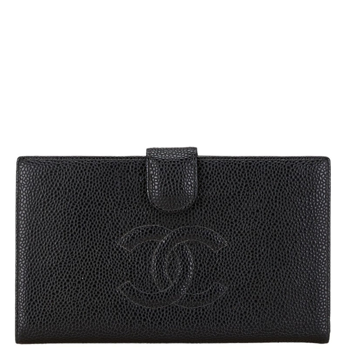 Chanel Black Grained Calfskin Coin Purse/Coin Case ()