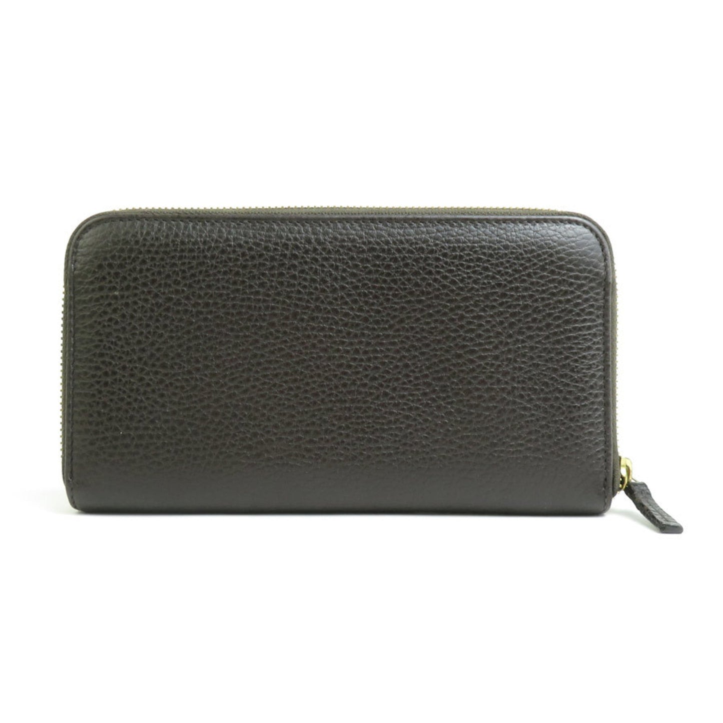 Gucci Dark Brown Leather Long Wallet (Bi-Fold) ()