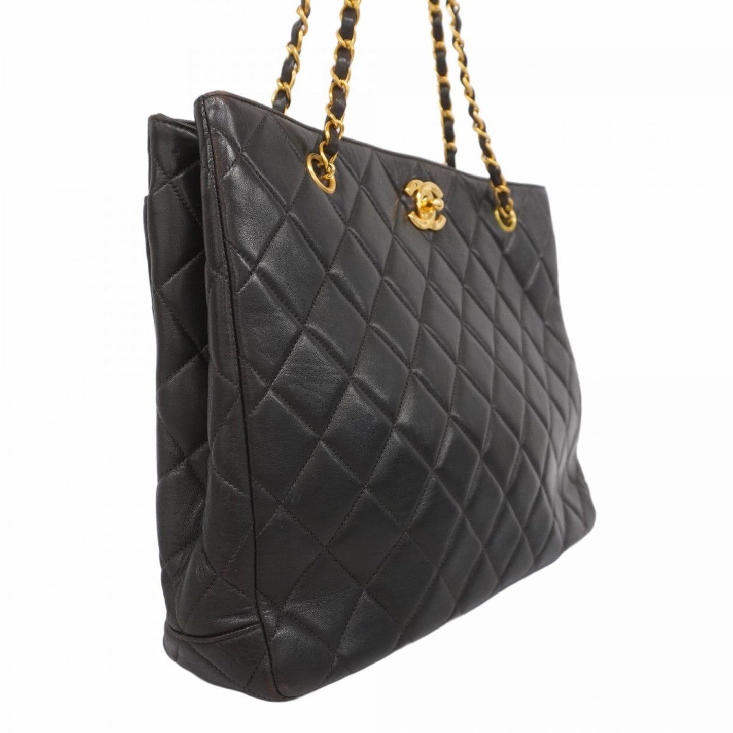 Chanel Black Leather Tote Bag ()