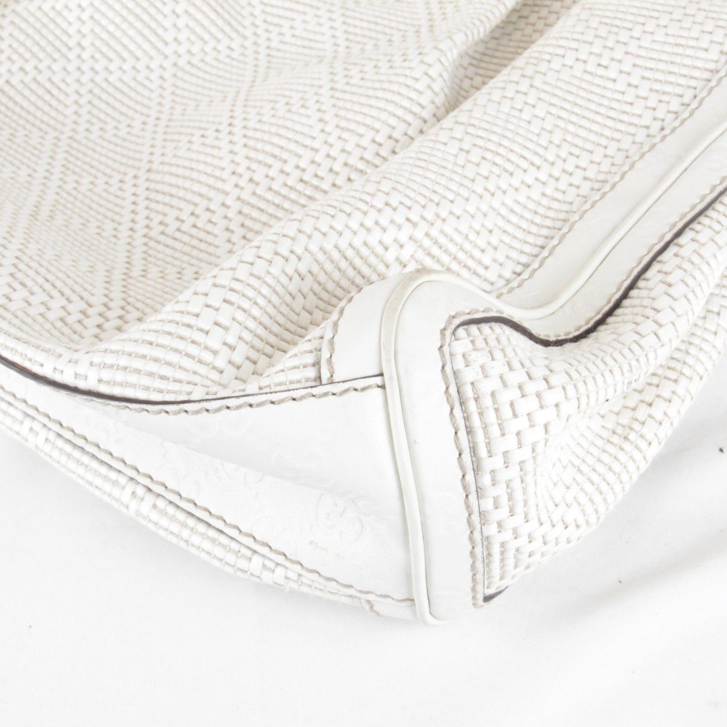 Gucci White Leather Handbag ()