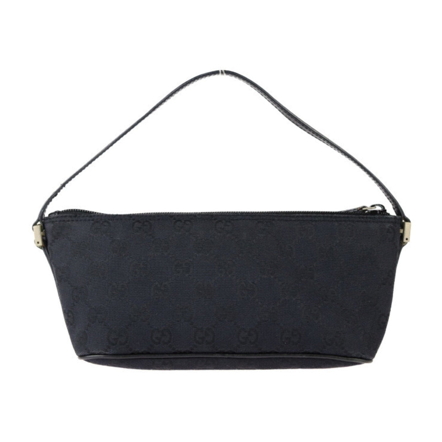 Gucci Black Canvas Leather Handbag ()