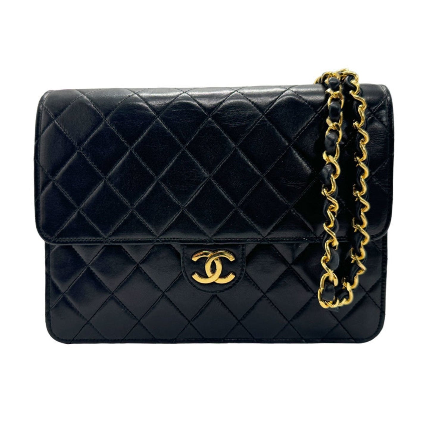 Chanel Black Metal Leather Shoulder Bag ()