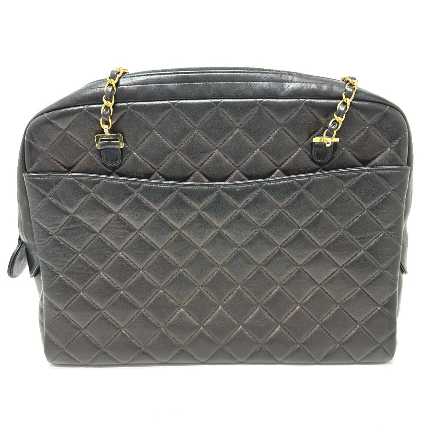 Chanel Black Leather Shoulder Bag ()