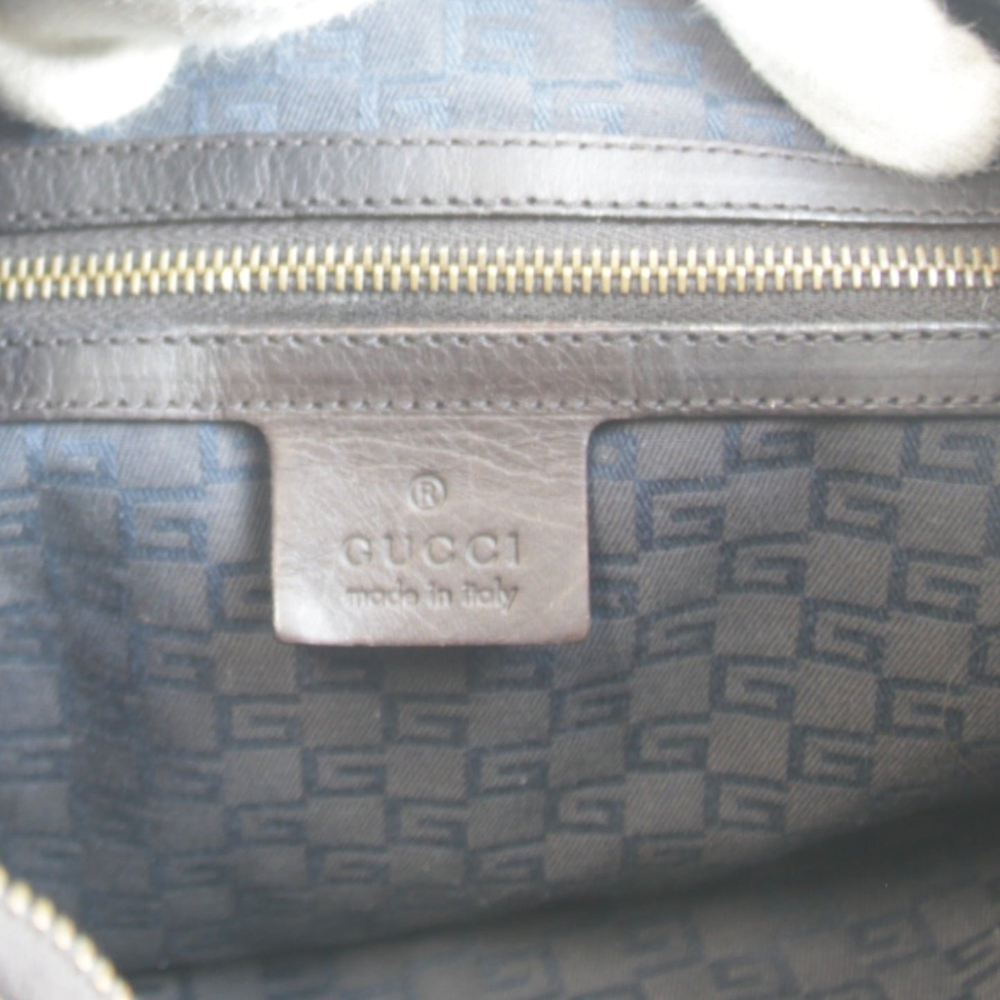 Gucci Khaki Canvas Handbag ()