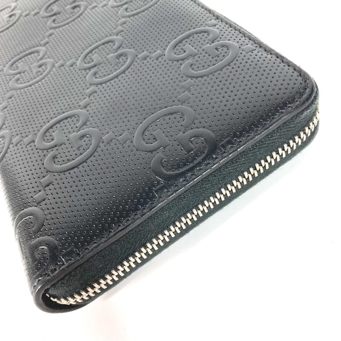 Gucci Black Leather Long Wallet (Bi-Fold) ()