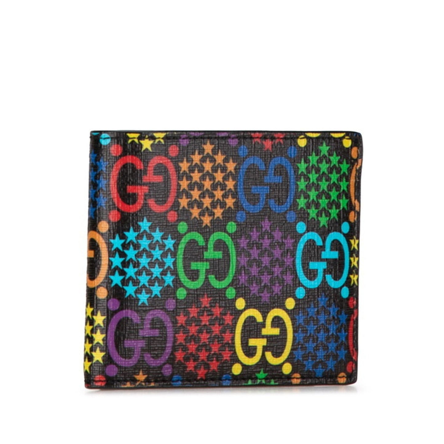 Gucci Black Multi-Color Pvc Wallet (Bi-Fold) ()