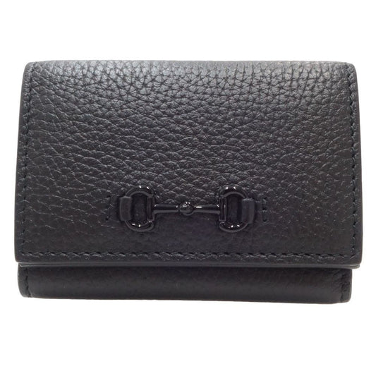 Gucci Black Leather Wallet (Tri-Fold) ()
