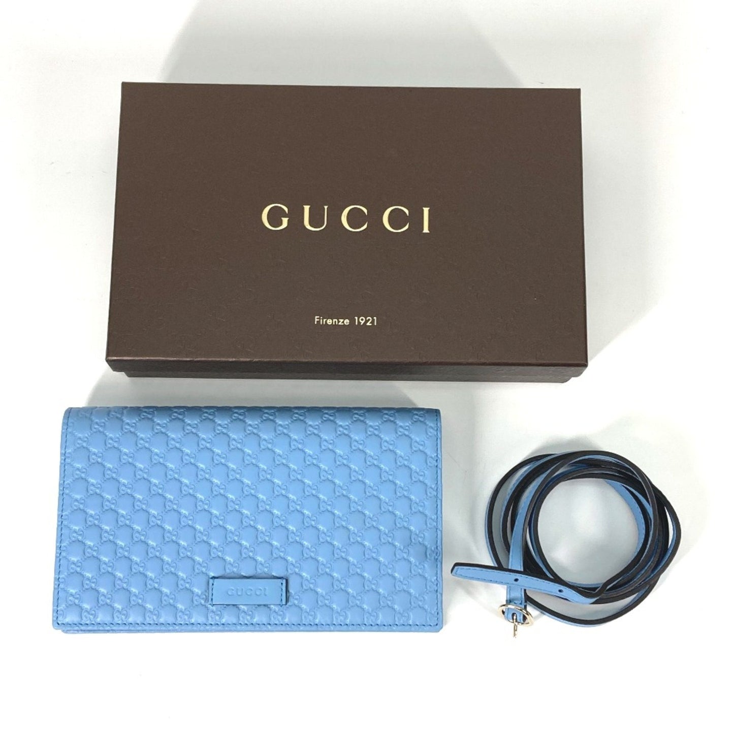 Gucci Blue Leather Shoulder Bag ()