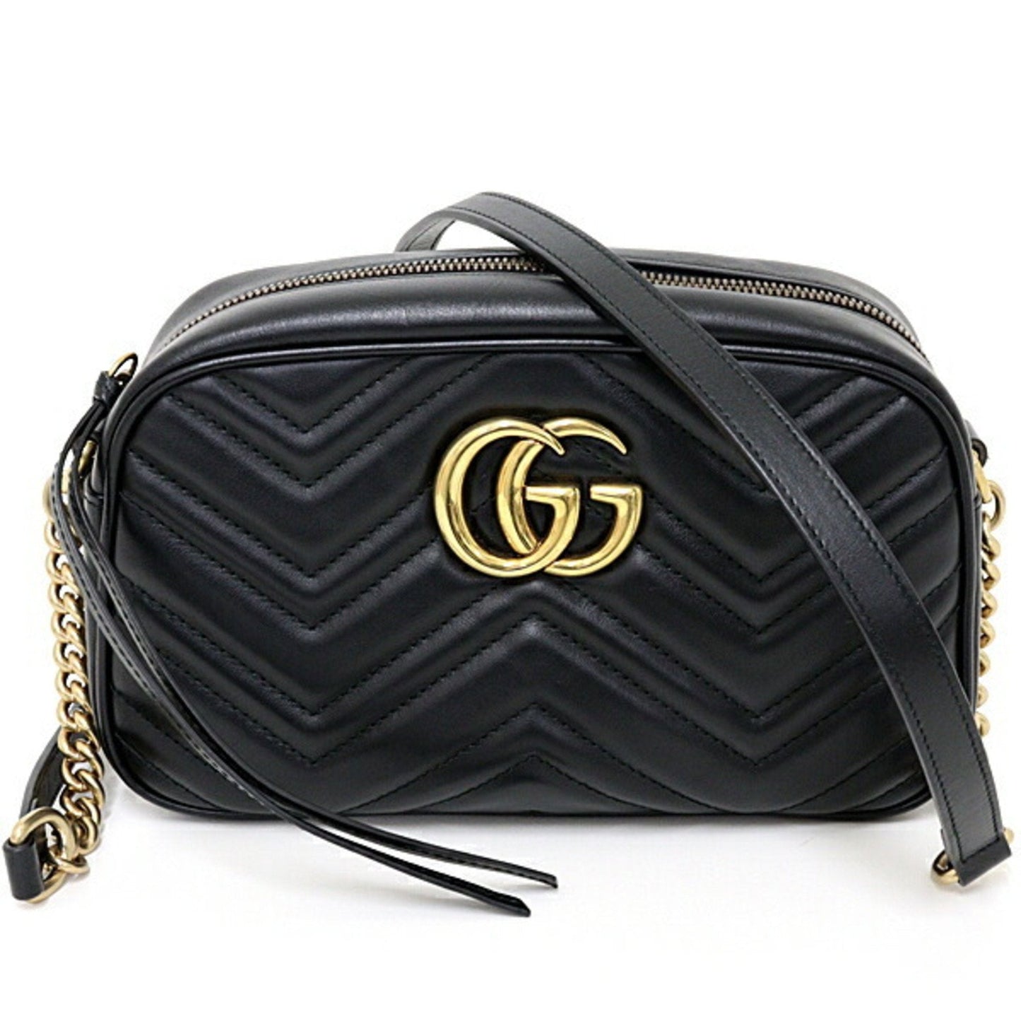 Gucci Black Quilting Leather Shoulder Bag ()