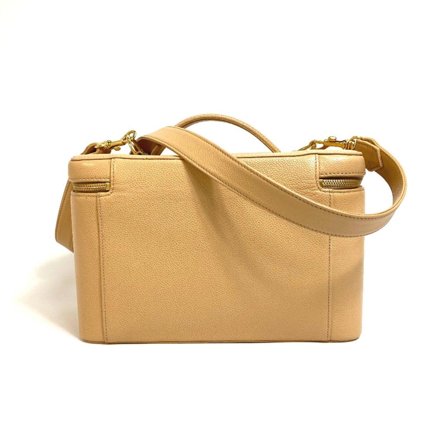 Chanel Beige Leather Shoulder Bag ()