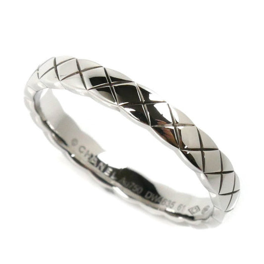 Chanel White Gold (18K) Band Ring ()