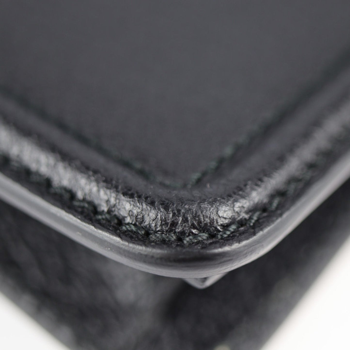 Gucci Black Leather Clutch Bag Handbag Tote Bag ()