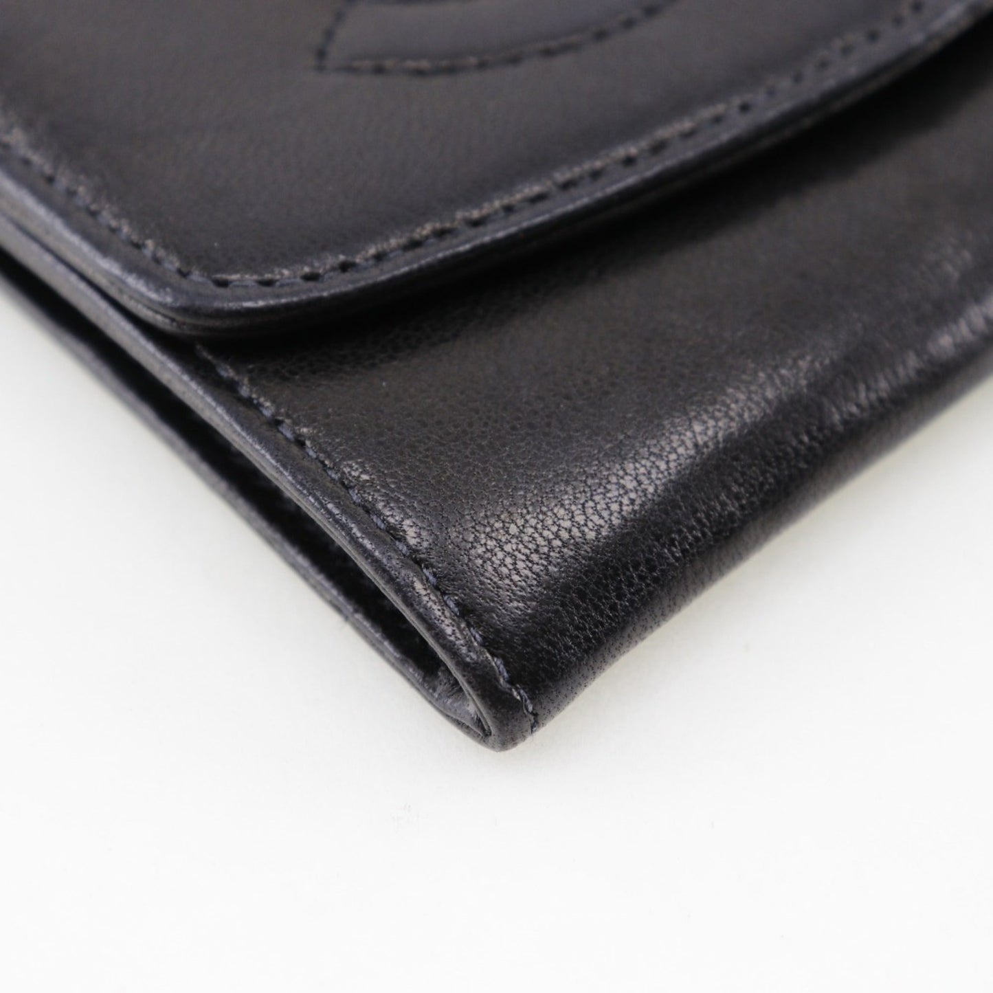 Chanel Black Leather Coin Purse/Coin Case ()