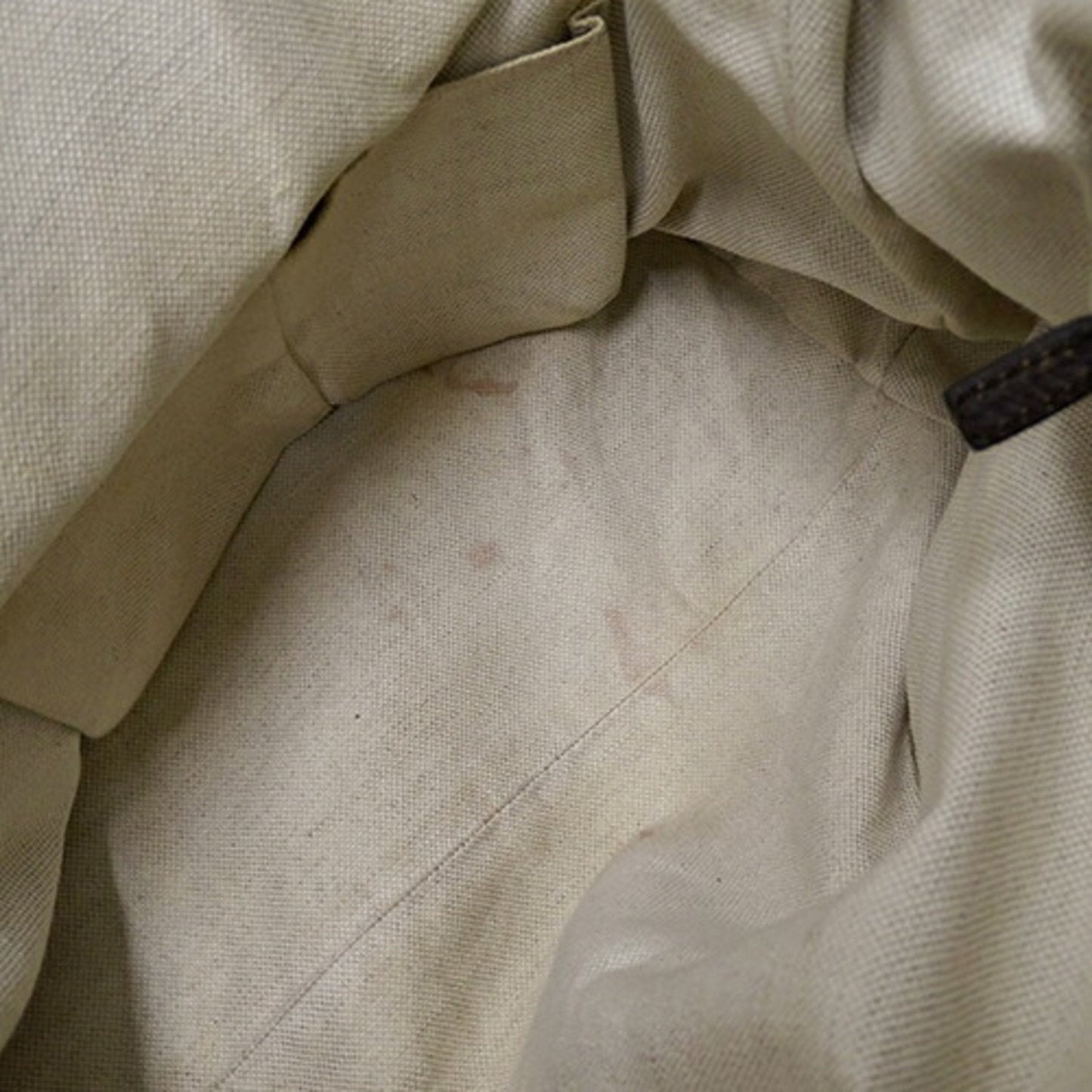 Gucci Diamante Beige Brown Canvas Handbag Tote Bag ()