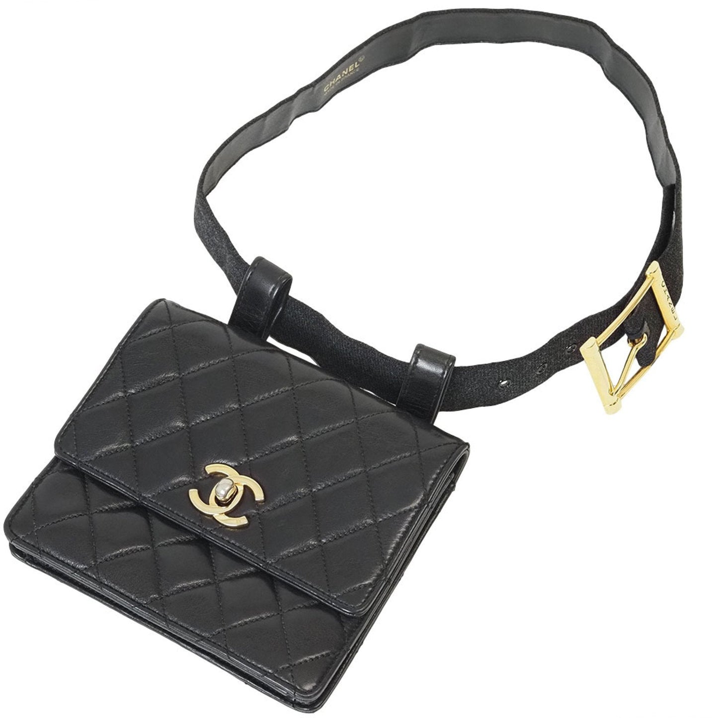 Chanel Black Leather Fanny Pack ()