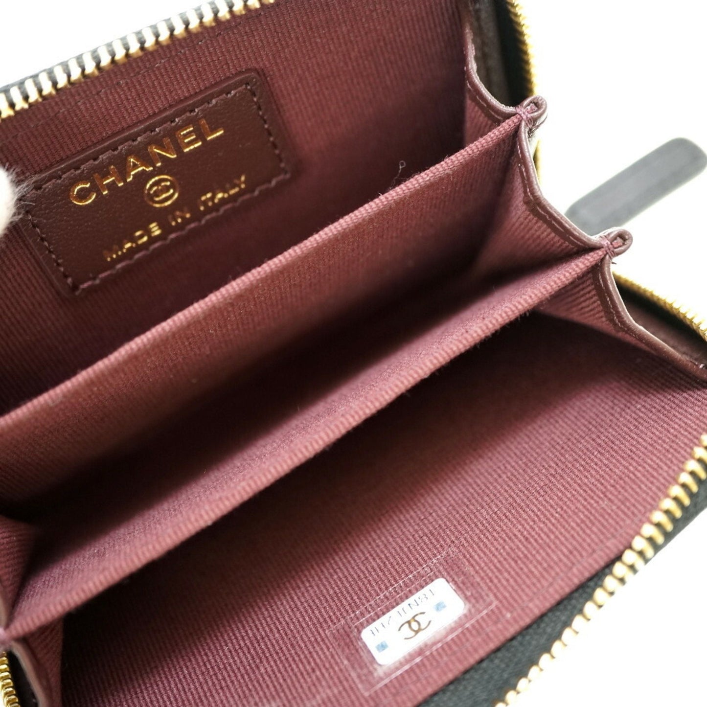 Chanel Black Leather Coin Purse/Coin Case ()