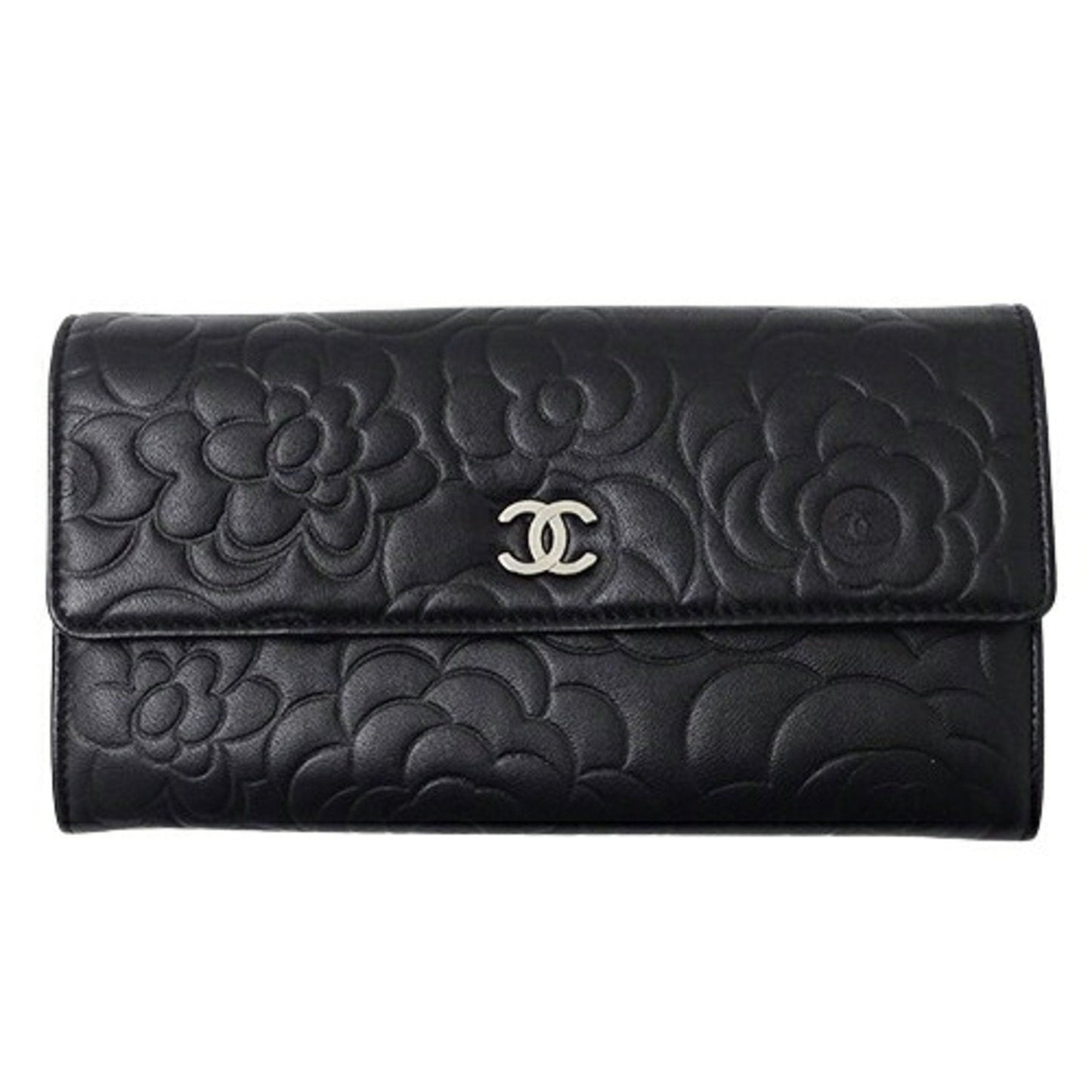 Chanel Black Leather Wallet (Tri-Fold) ()