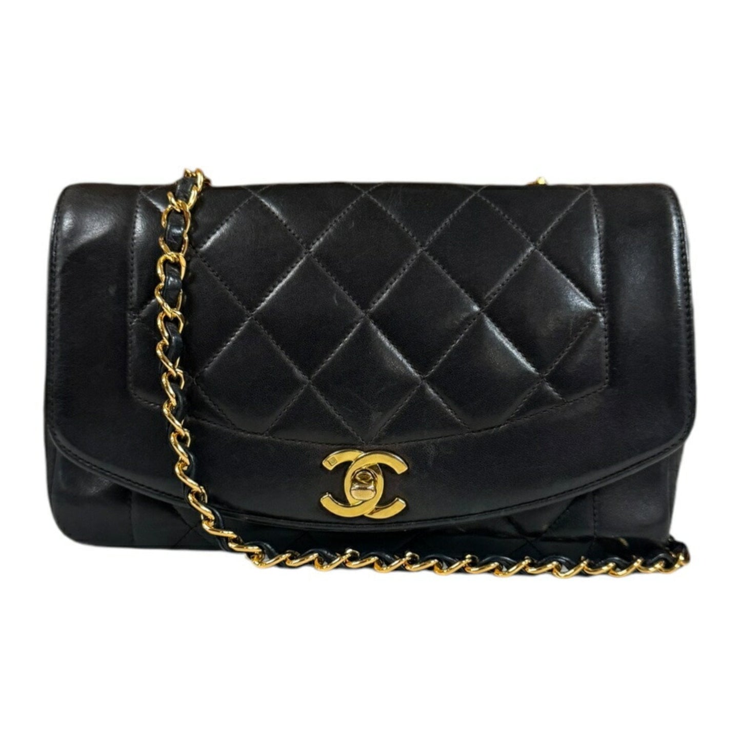 Chanel Black Leather Shoulder Bag ()