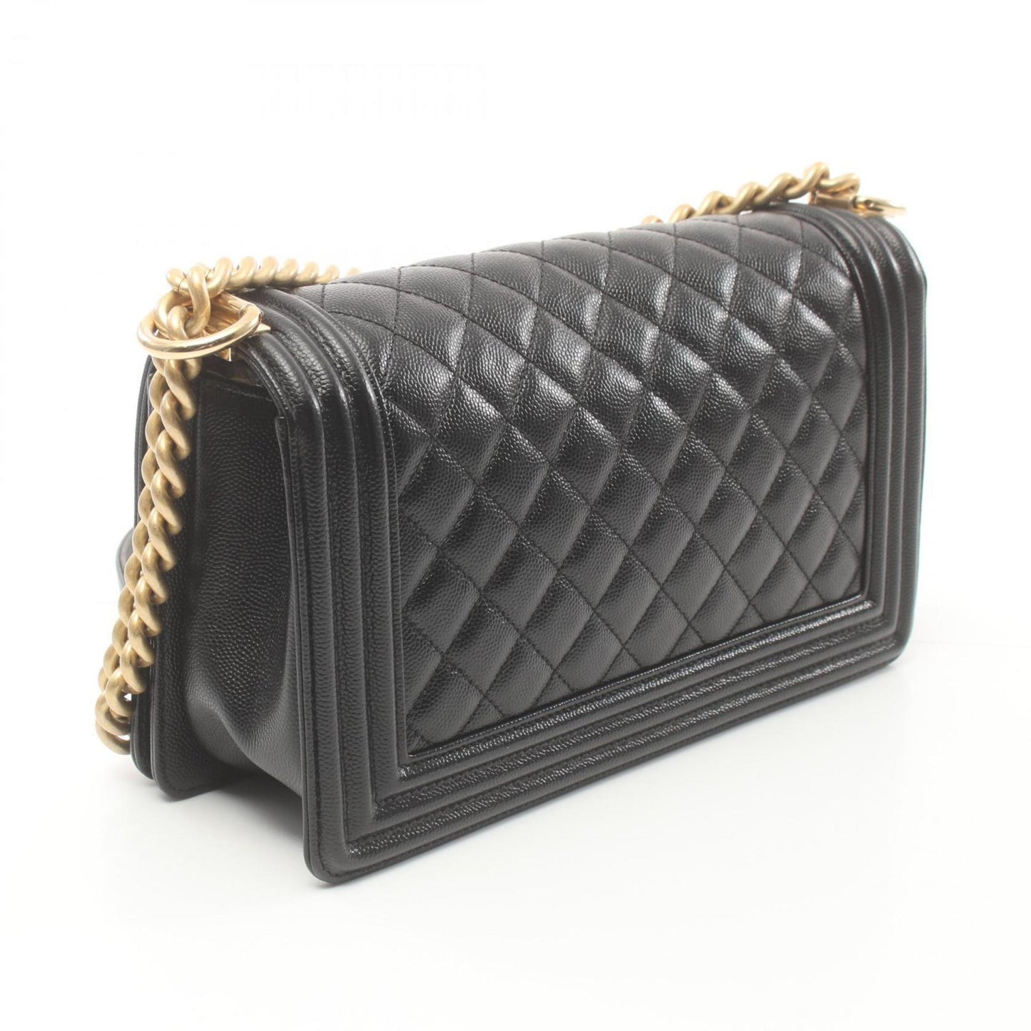 Chanel Black Caviar Leather Shoulder Bag ()