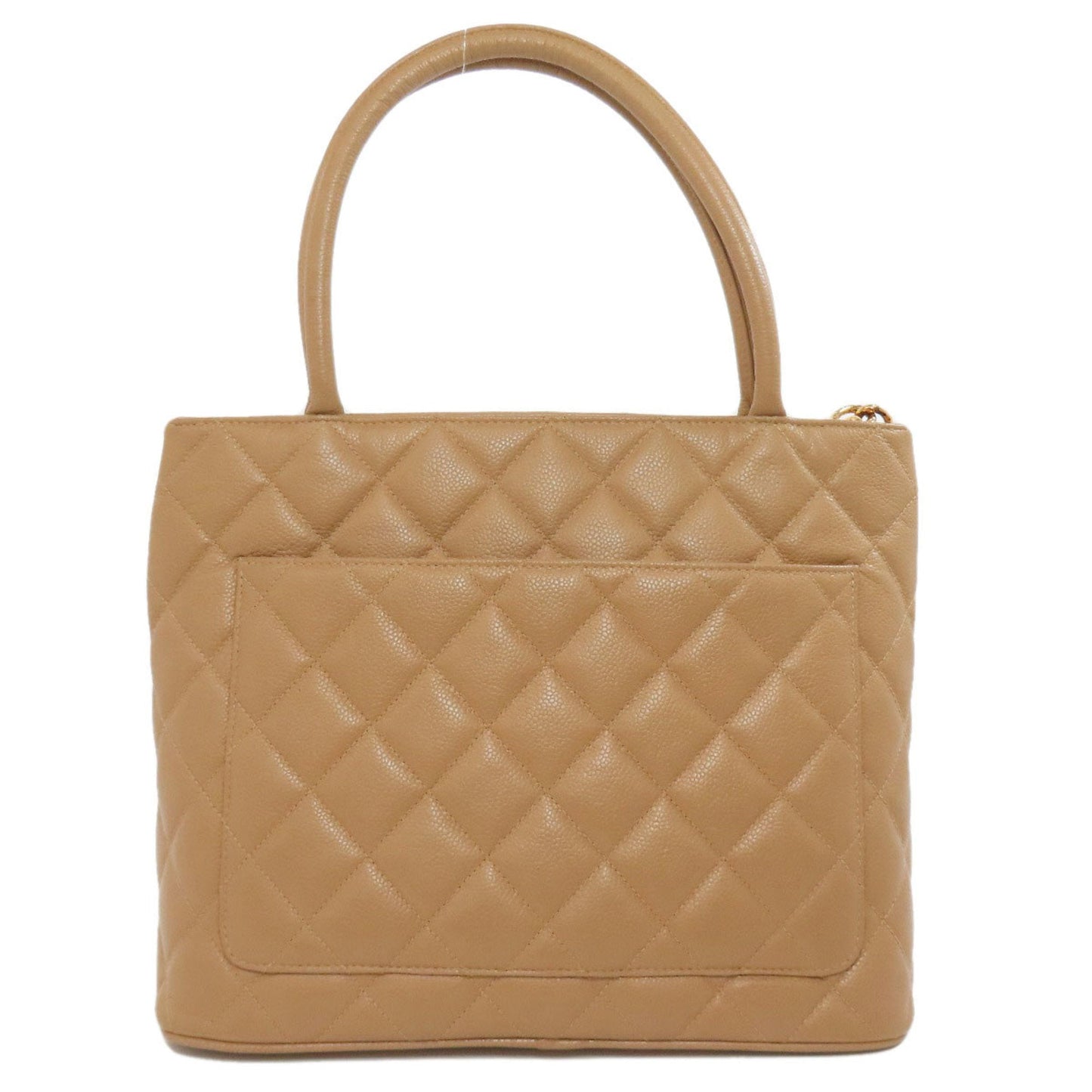 Chanel Beige Caviar Leather Tote Bag ()