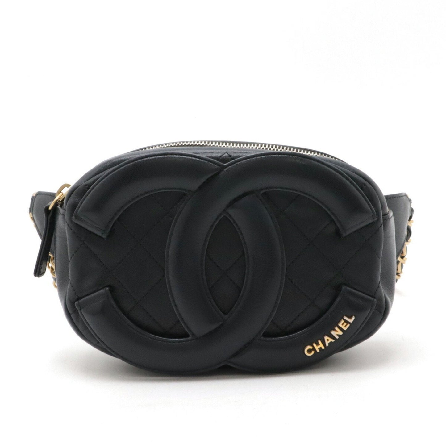 Chanel Black Leather Sling Bag ()