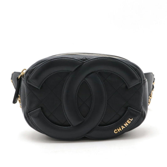 Chanel Black Leather Sling Bag ()