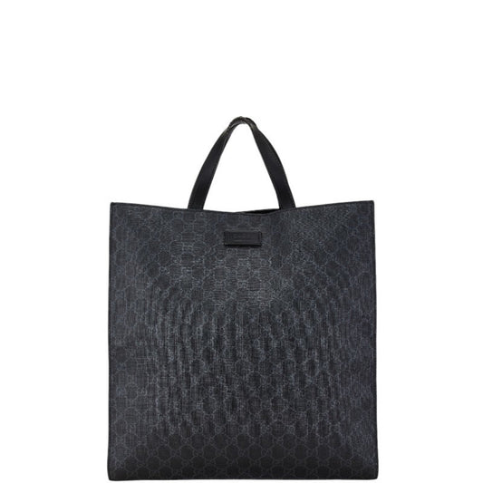 Gucci Black Gray Pvc Leather Handbag Tote Bag ()