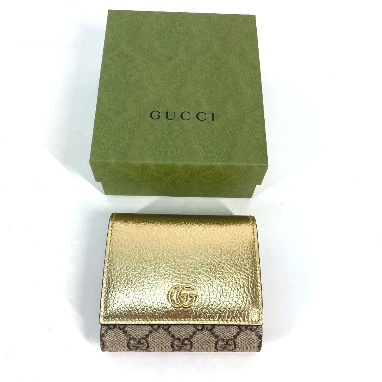 Gucci Gold Leather Wallet (Bi-Fold) ()