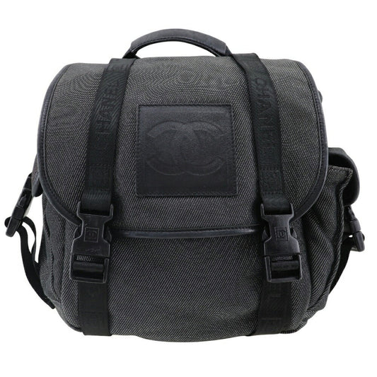 Chanel Black Canvas Backpack ()