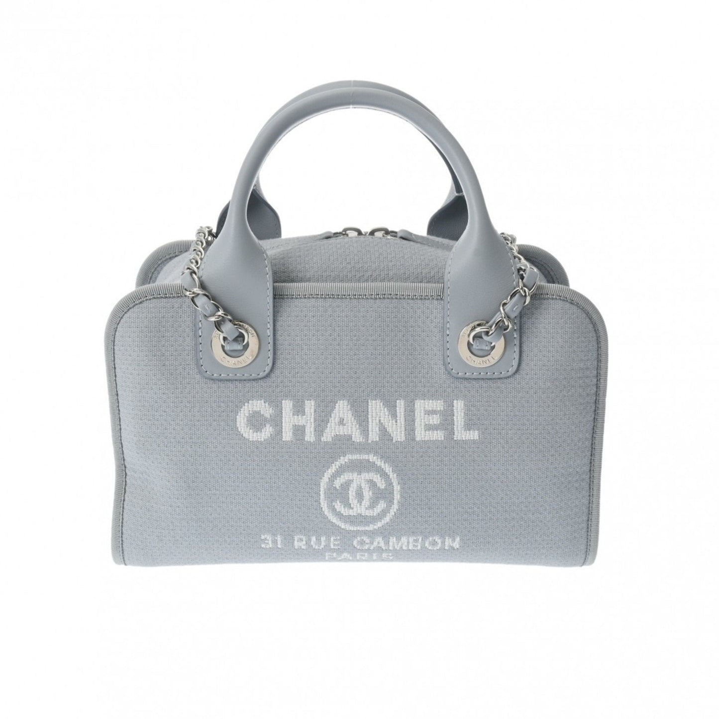 Chanel Blue Canvas Handbag ()