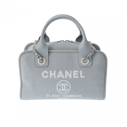 Chanel Blue Canvas Handbag ()