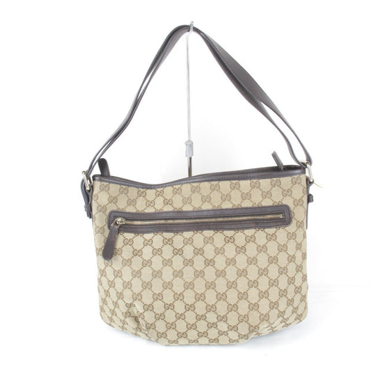 Gucci Brown Gg Canvas Shoulder Bag ()