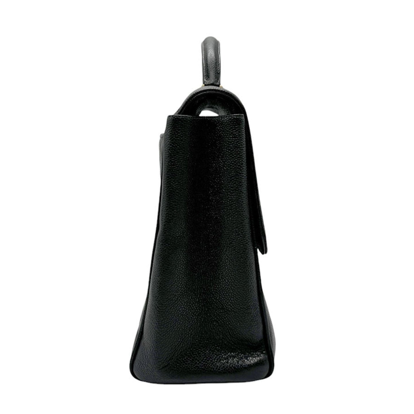 Chanel Black Caviar Leather Handbag ()