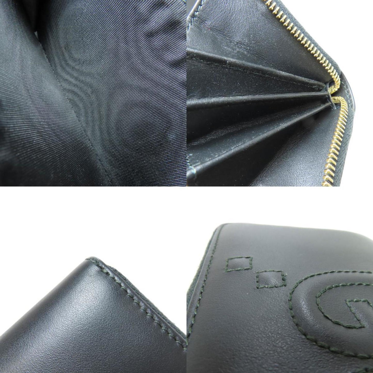 Gucci Black Leather Long Wallet (Bi-Fold) ()