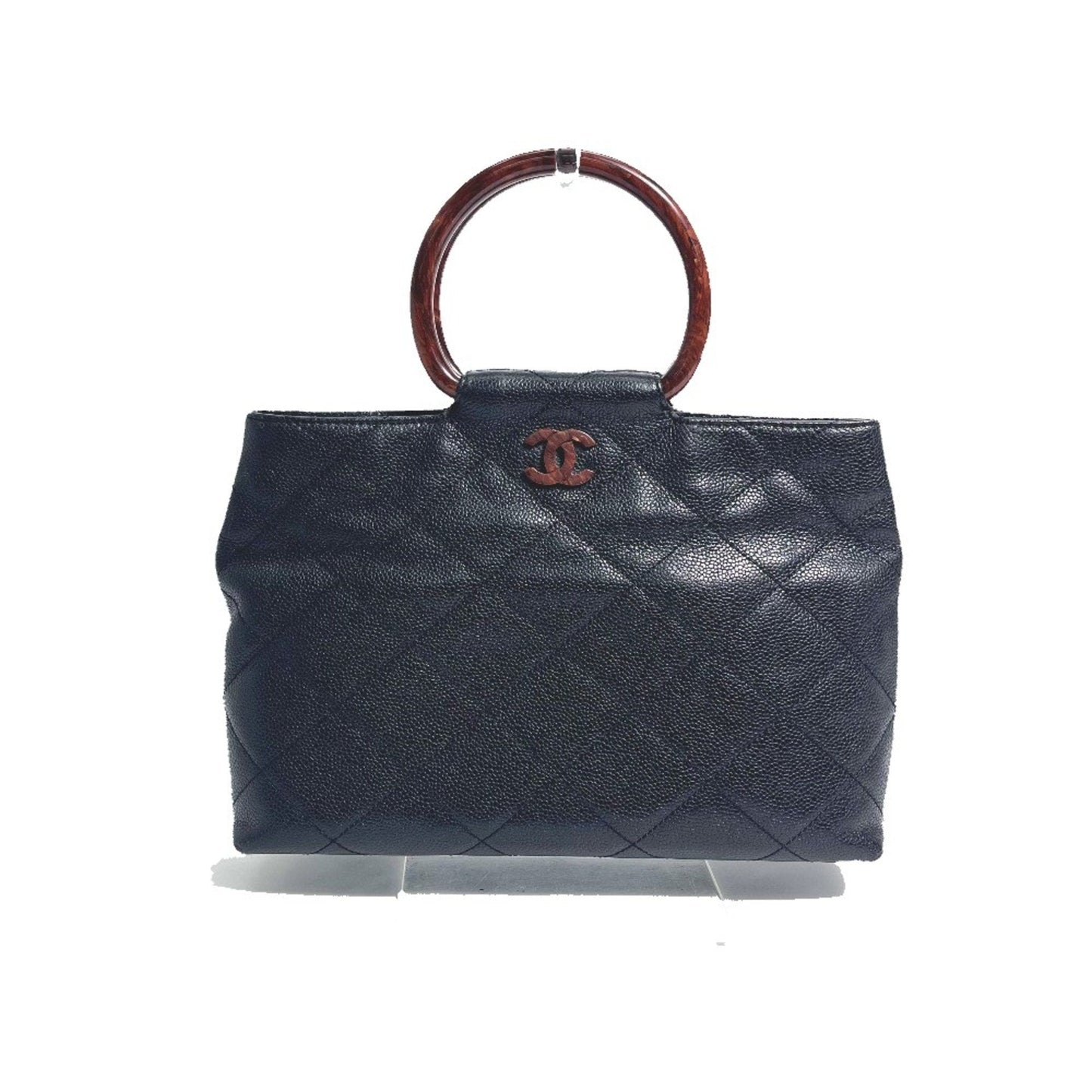 Chanel Black Leather Handbag ()