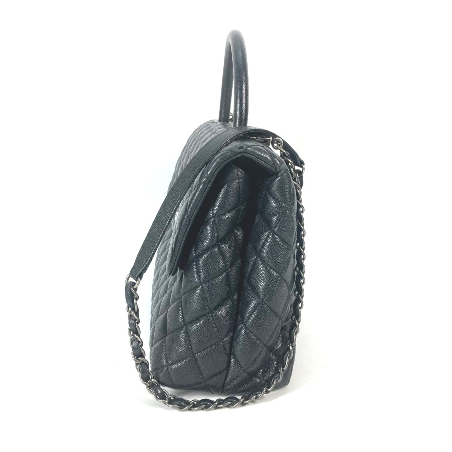 Chanel Black Leather Handbag ()